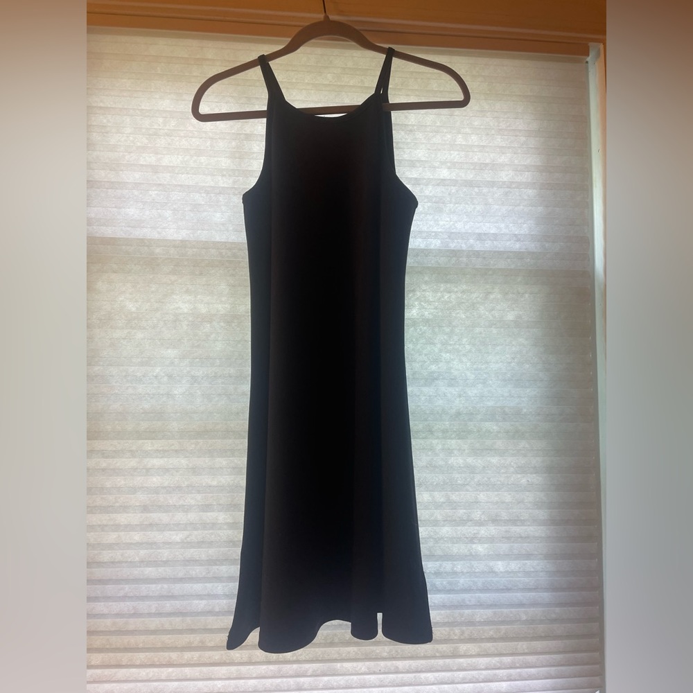 Wildflower, strait dress, navy blue, worn 1 time